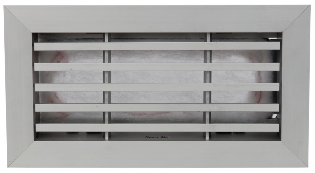 LAC 30/40 Grille linéaire à barre en aluminium mat ou blanc à cadre plat ou épais